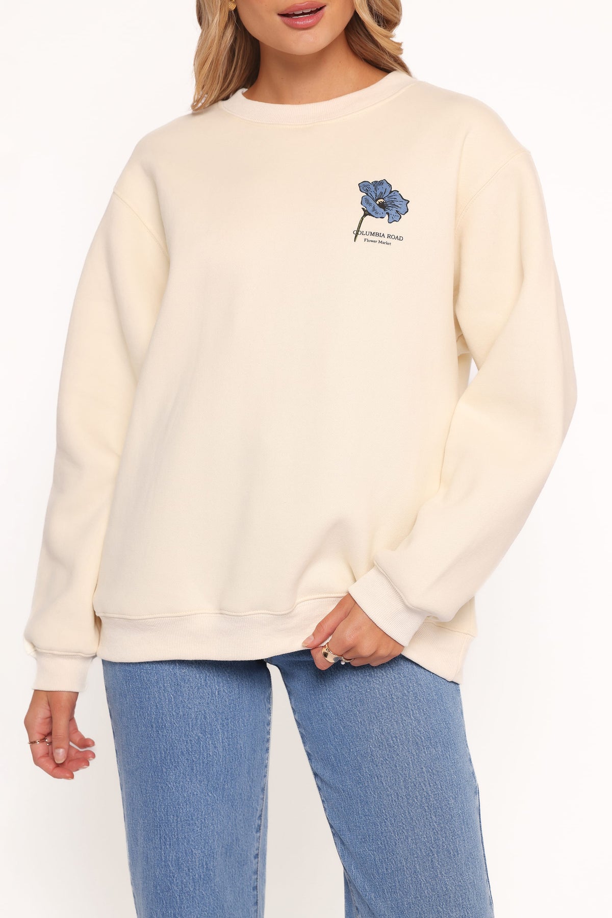 Flower Market Sweatshirt in Cream – view 2 of 6