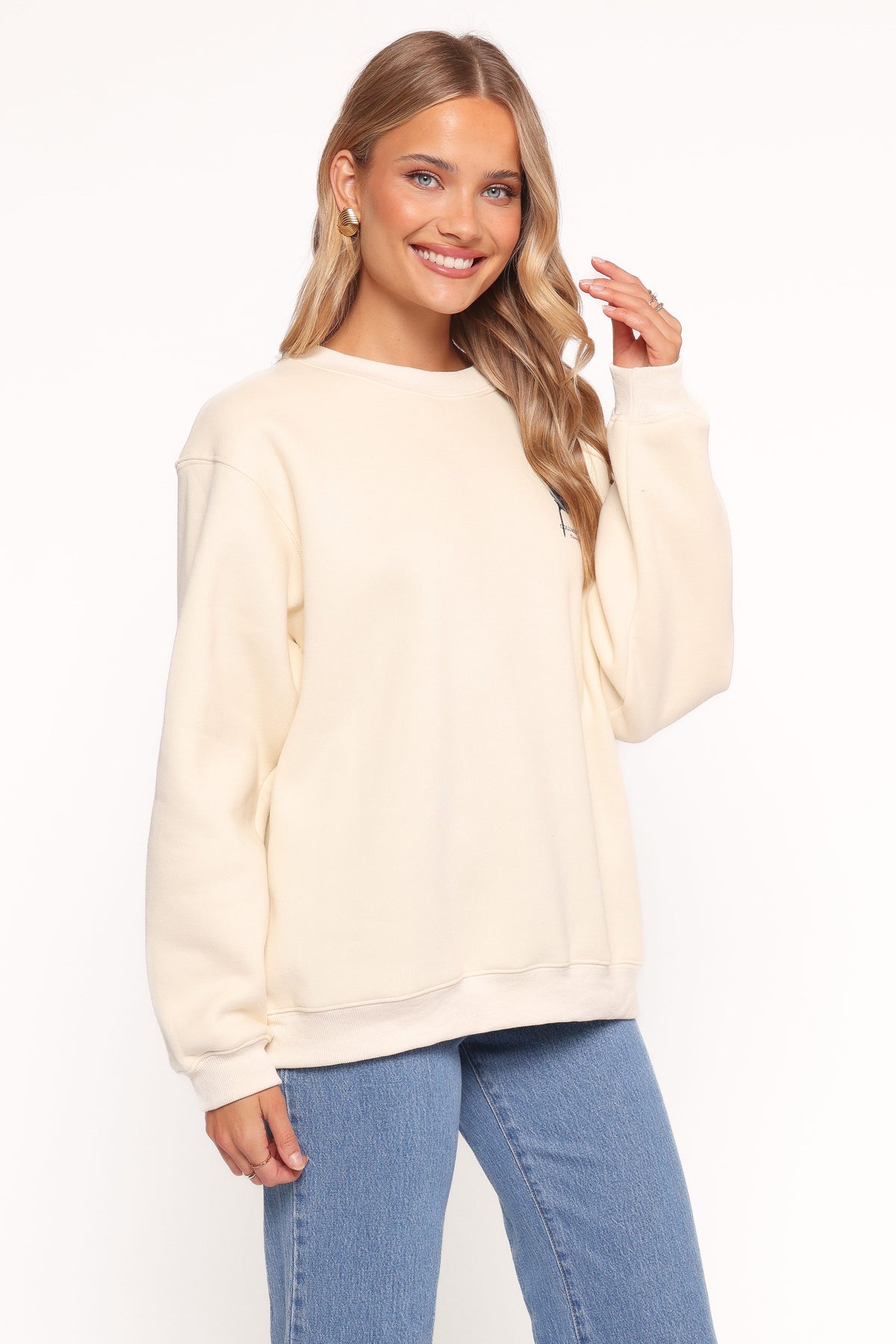 Flower Market Sweatshirt in Cream – view 3 of 6