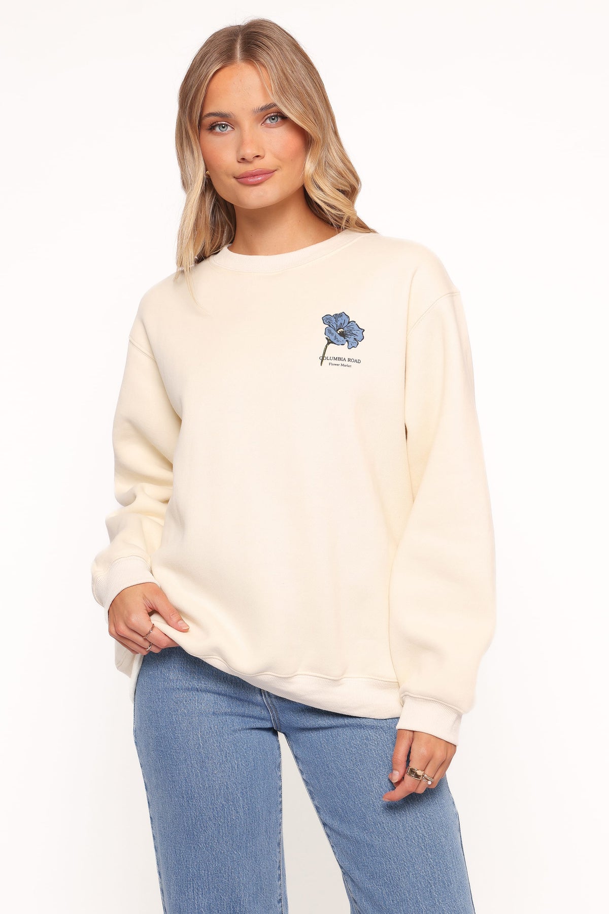 Flower Market Sweatshirt in Cream – view 1 of 6