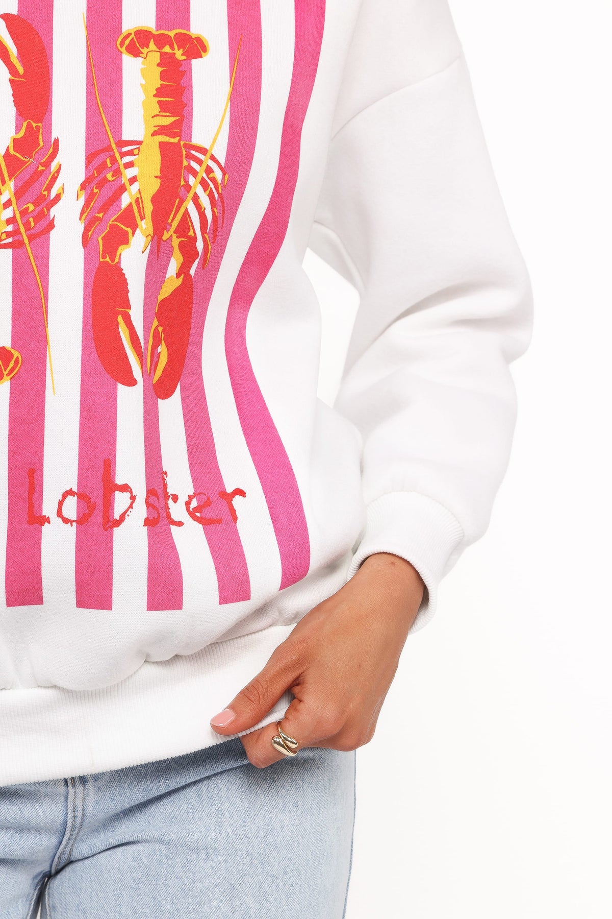 Goodwin Lobster Sweatshirt in White – view 4 of 7