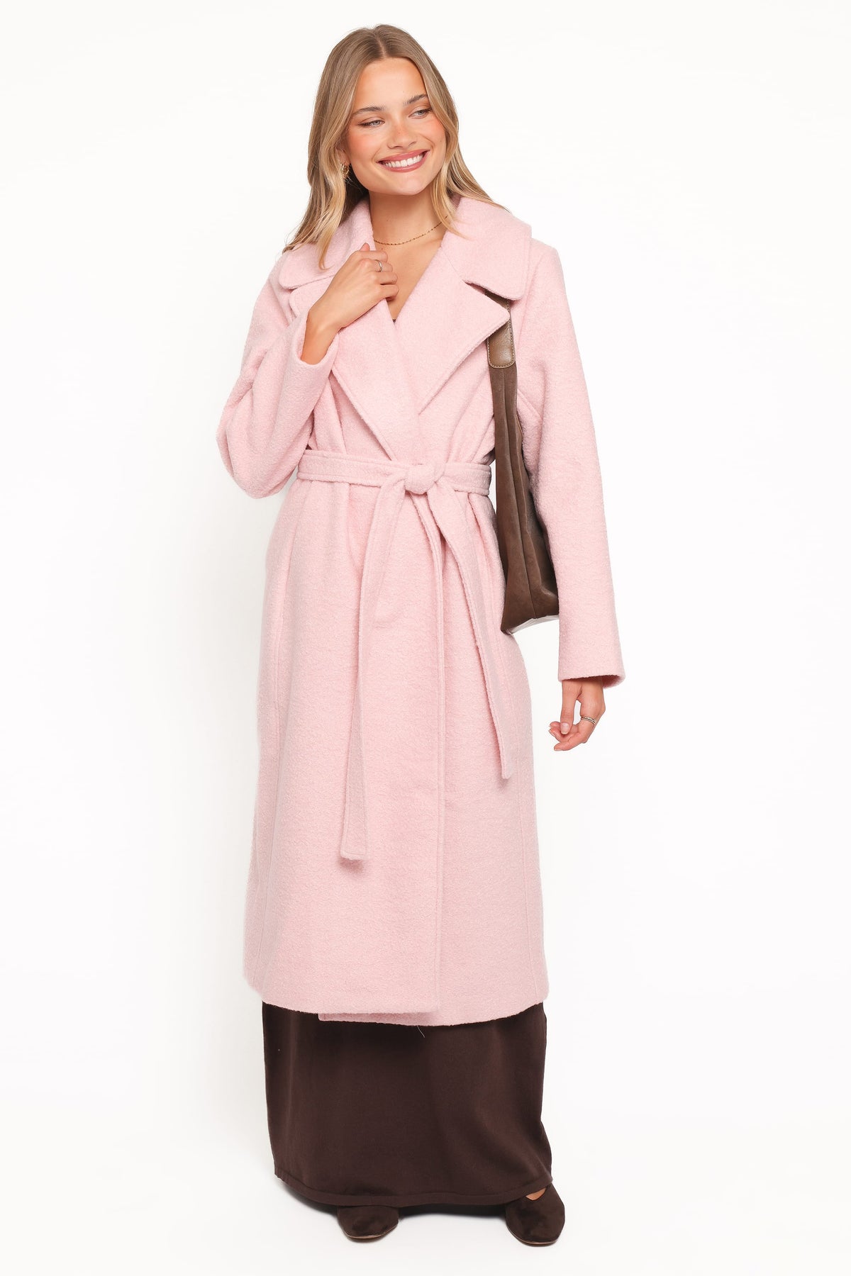 Jazzie Boucle Coat in Baby Pink – view 7 of 8