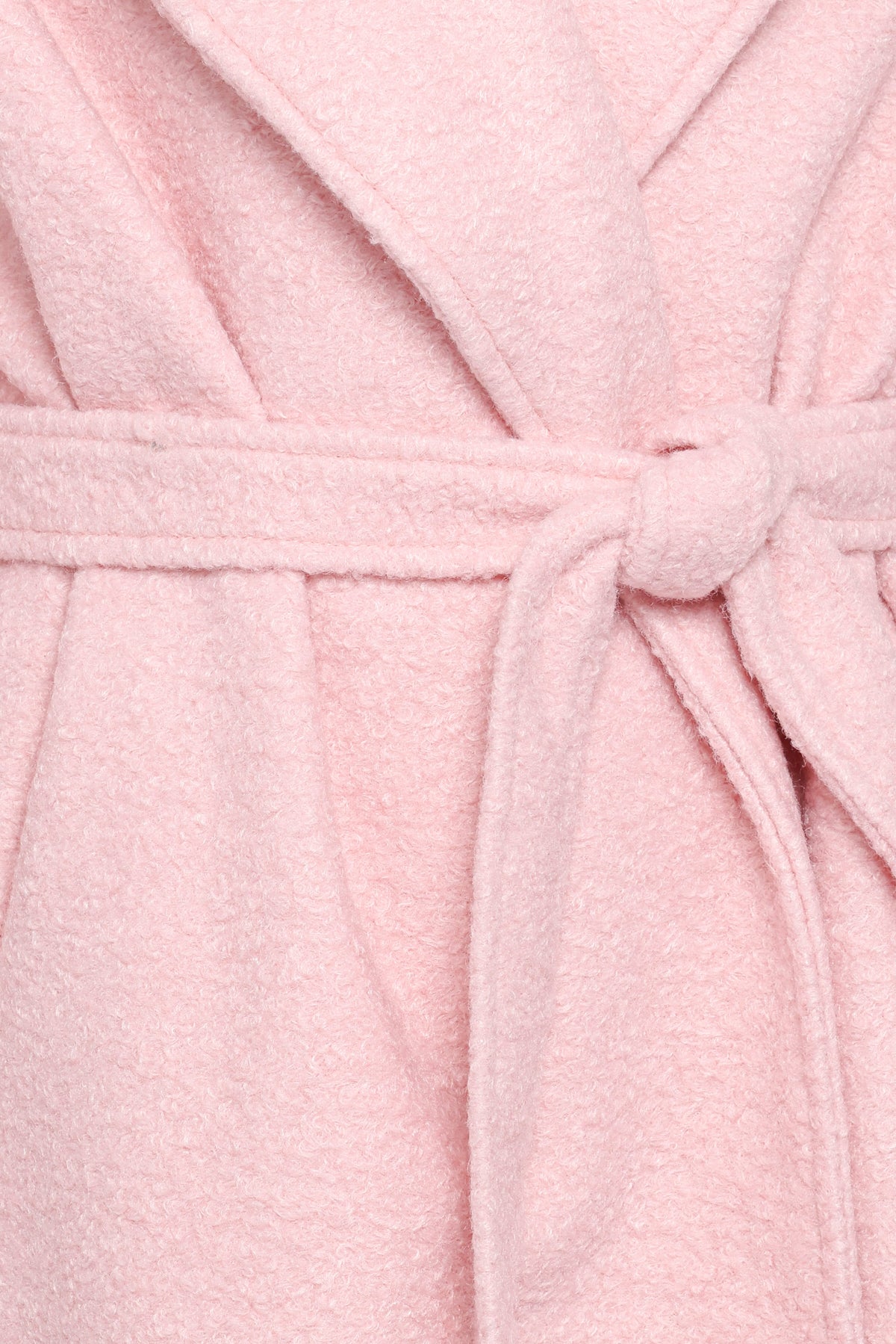 Jazzie Boucle Coat in Baby Pink – view 8 of 8