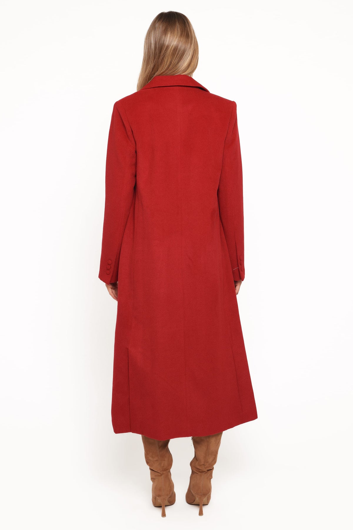 Jett Long Blazer Coat in Red – view 5 of 8