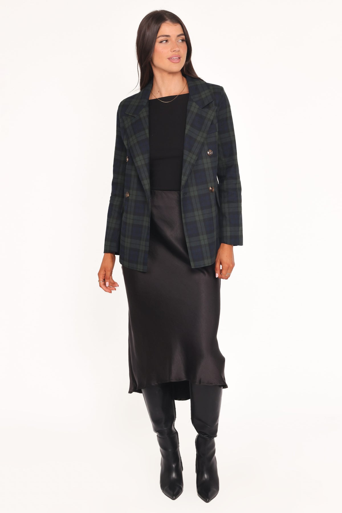 Juliette Blazer in Green Plaid – view 6 of 7