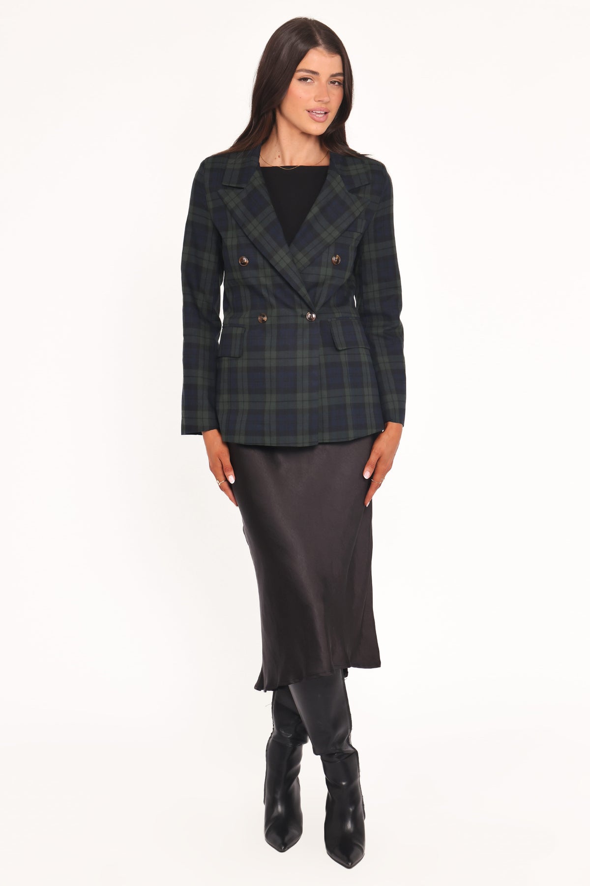 Juliette Blazer in Green Plaid – view 5 of 7