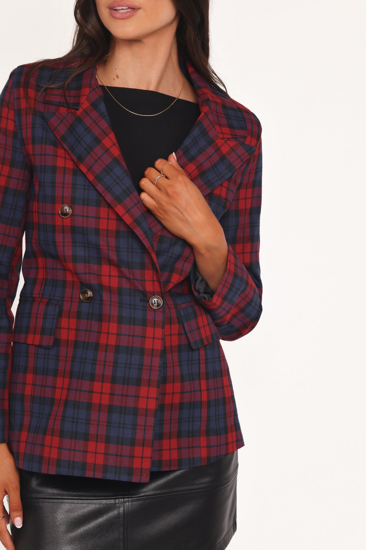 Juliette Blazer in Red Plaid – view 5 of 7