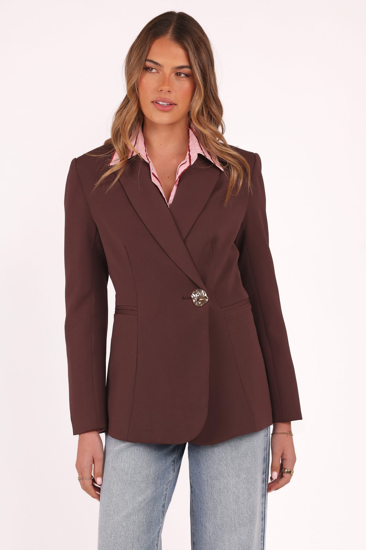 Leo Blazer in Chocolate Brown – view 6 of 8