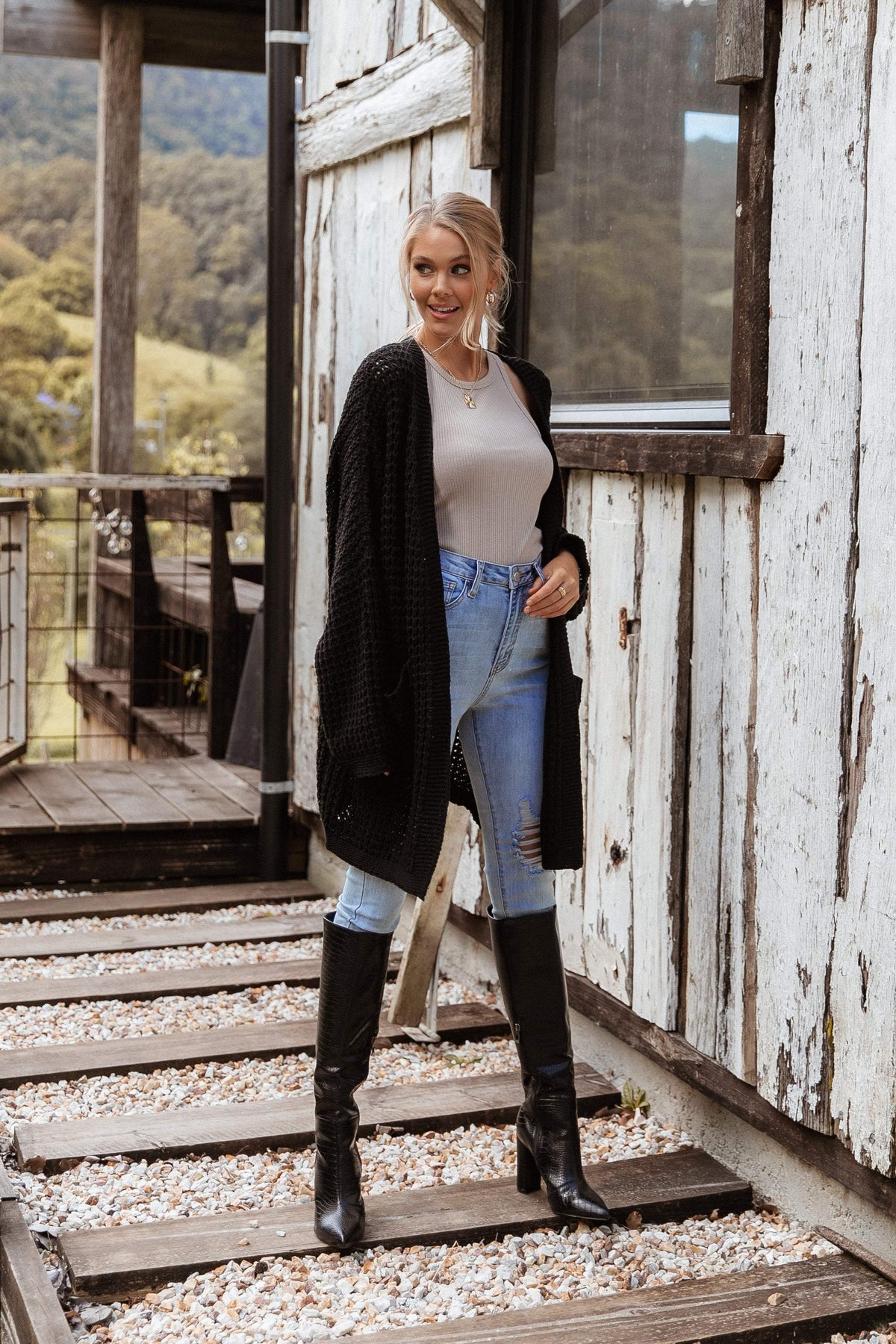 Leyonie Cardigan in Black – view 9 of 10