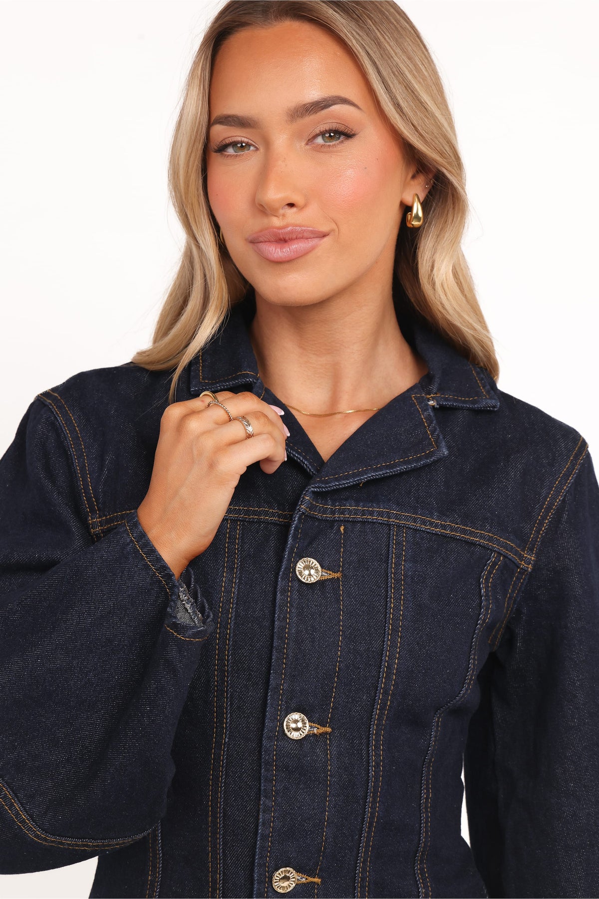 Luchia Denim Jacket in Dark Indigo – view 2 of 7