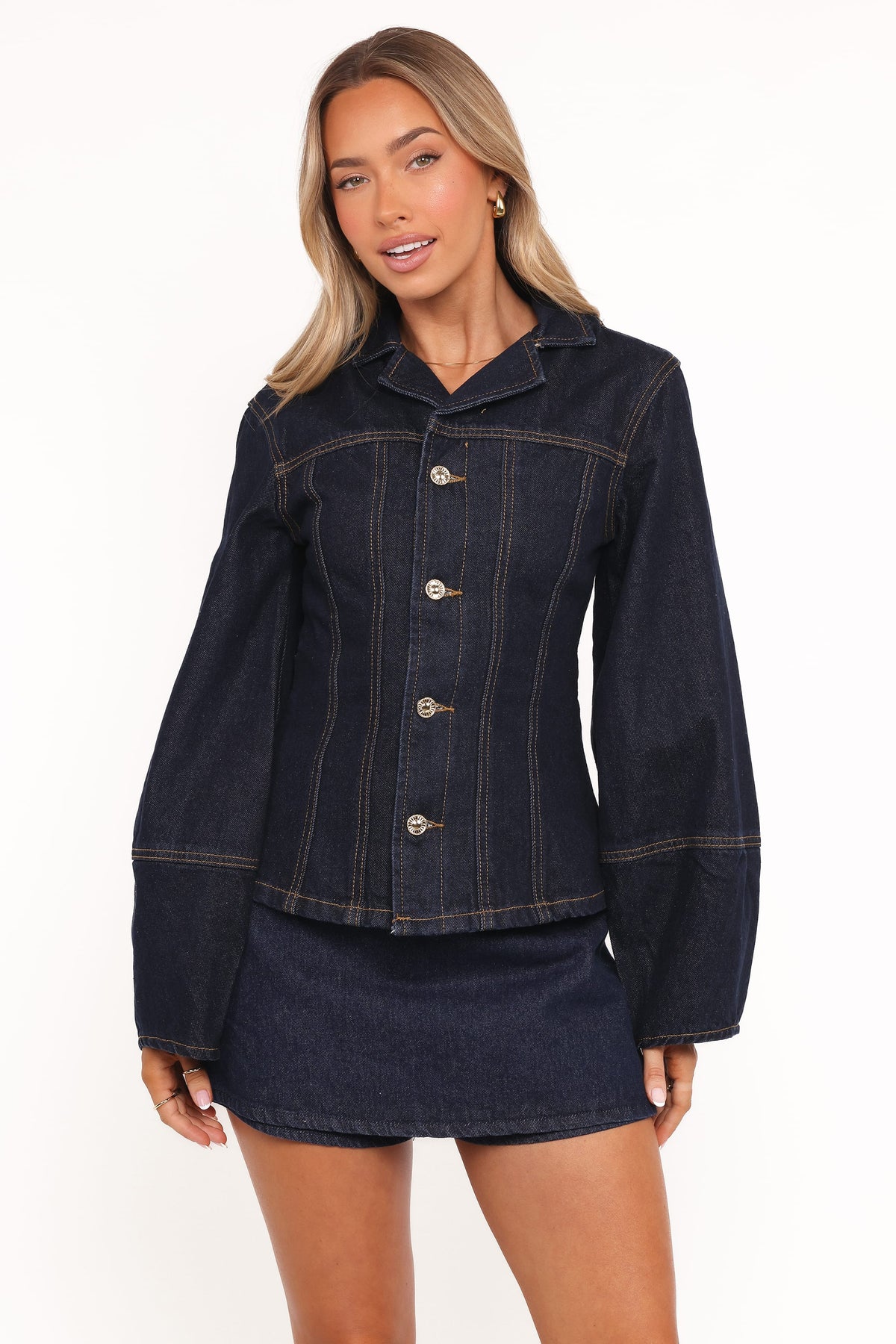 Luchia Denim Jacket in Dark Indigo – view 1 of 7