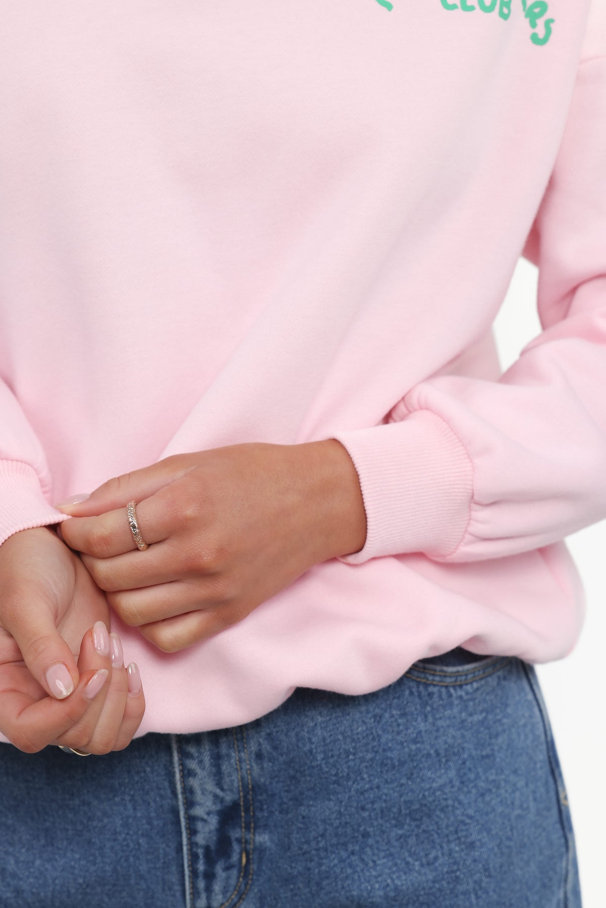 Pasta Lovers Club Graphic Sweater in Pink – view 6 of 9
