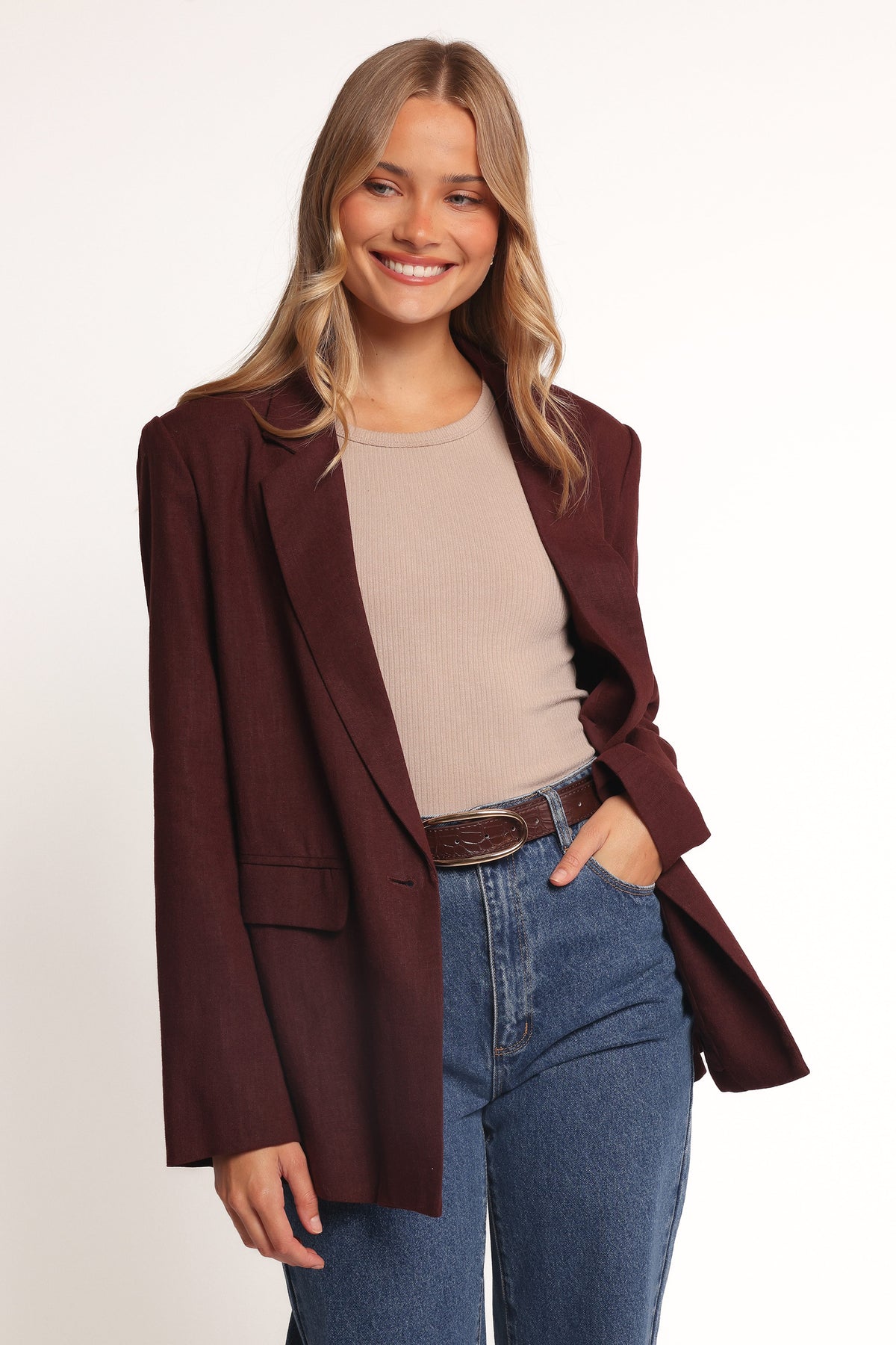 Rhodes Oversized Blazer in Espresso – view 2 of 10
