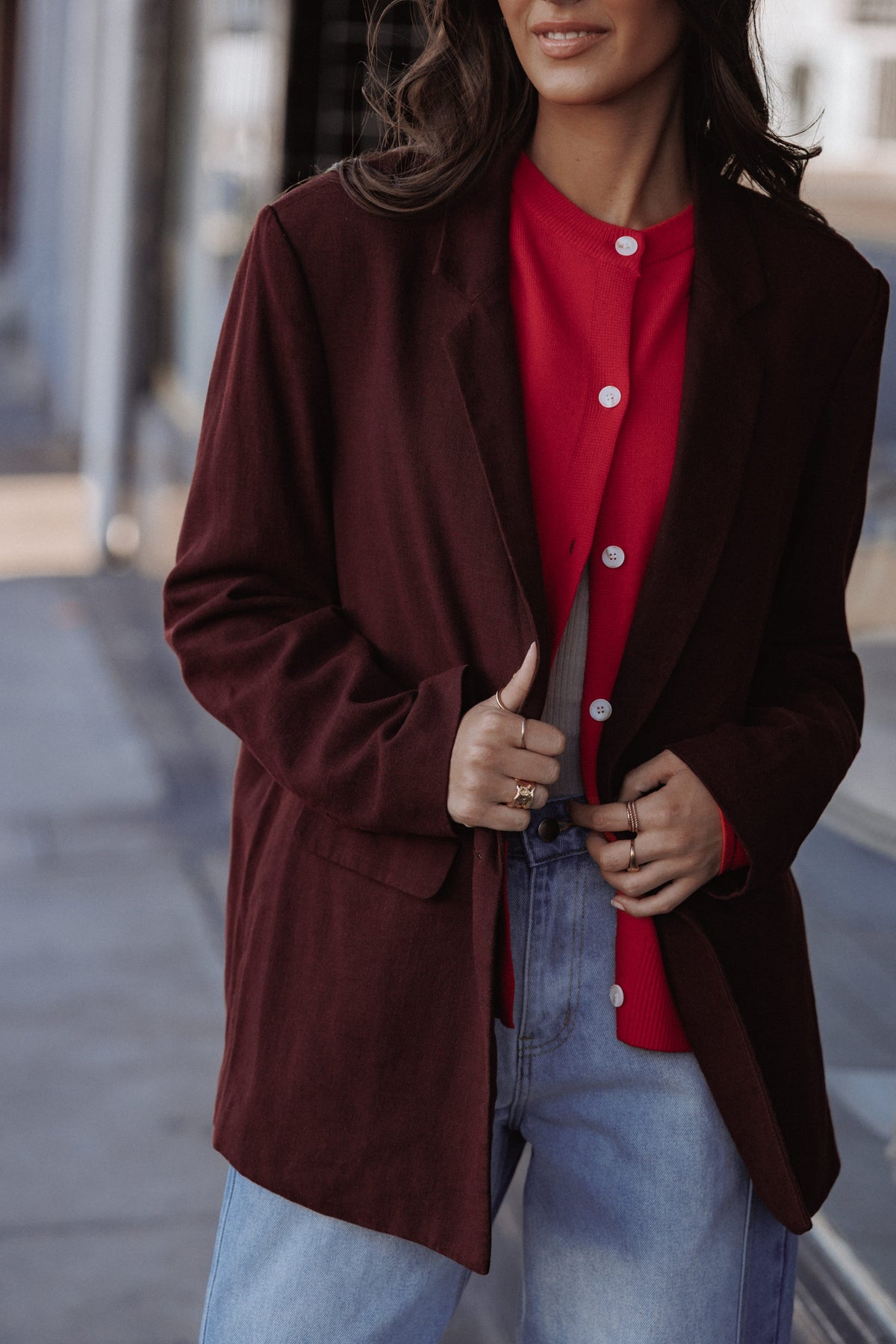 Rhodes Oversized Blazer in Espresso – view 10 of 10