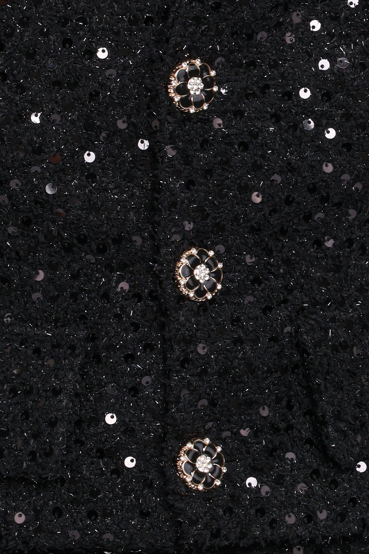 Valentina Cropped Blazer in Black Sequin – view 6 of 6