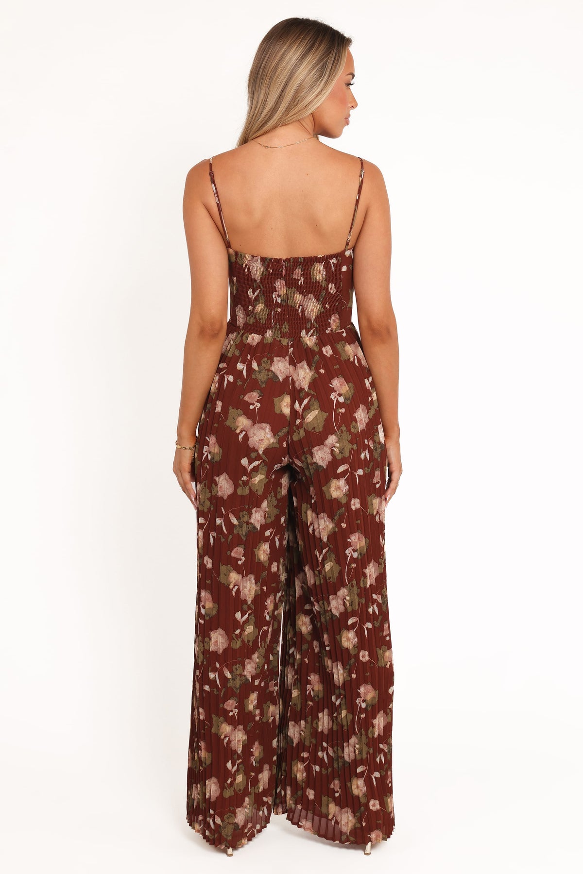 Alice Wide Leg Jumpsuit in Brown Floral – view 4 of 8