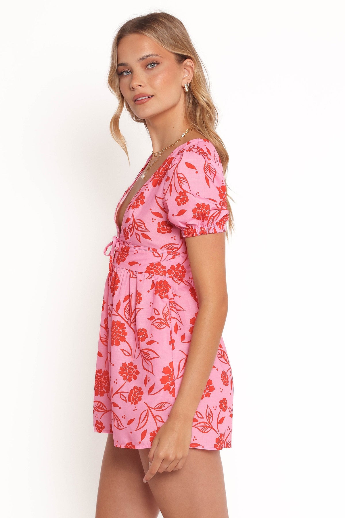 Anthea Romper in Pink Red – view 3 of 6