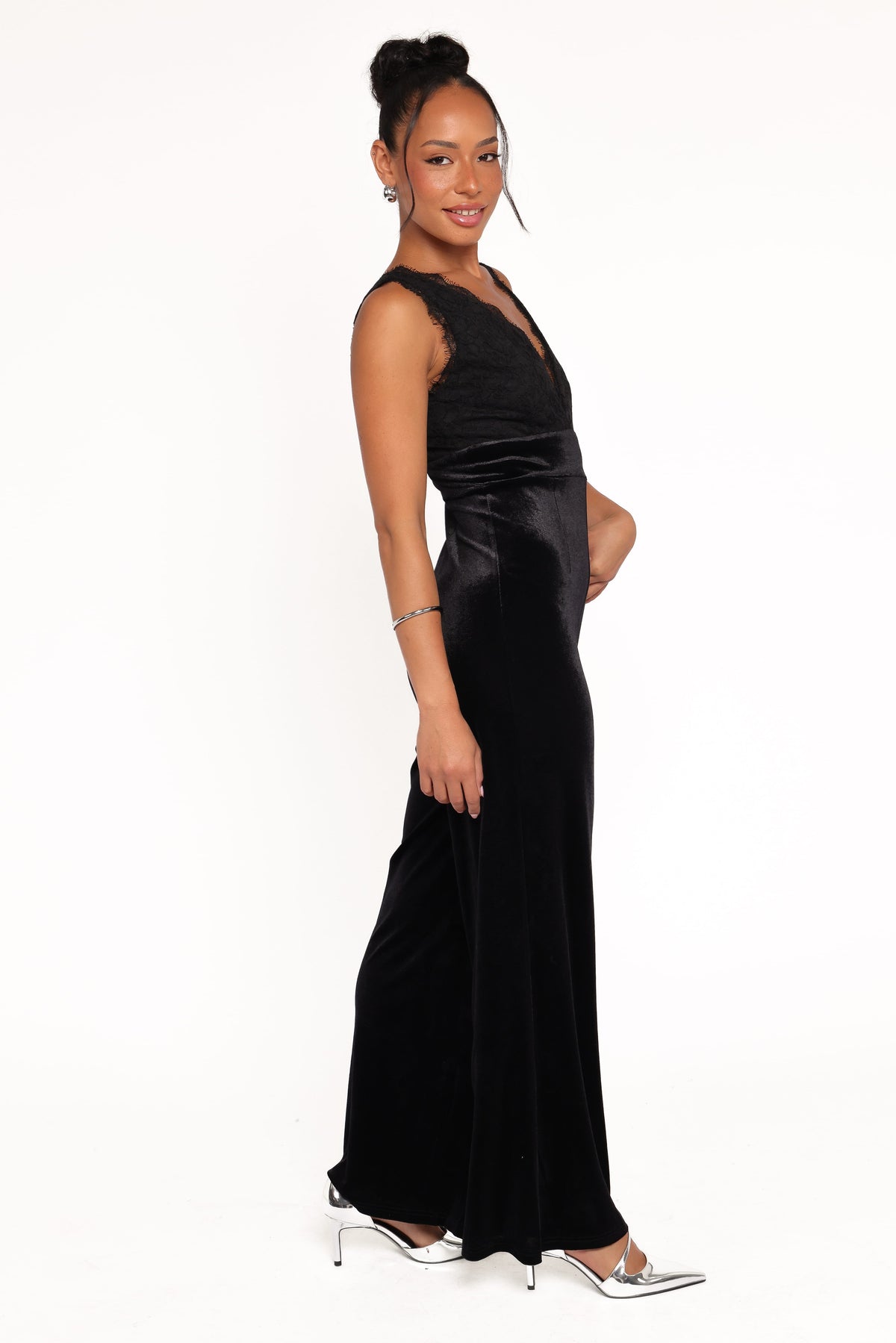 Eloise Jumpsuit in Black Velvet – view 4 of 7