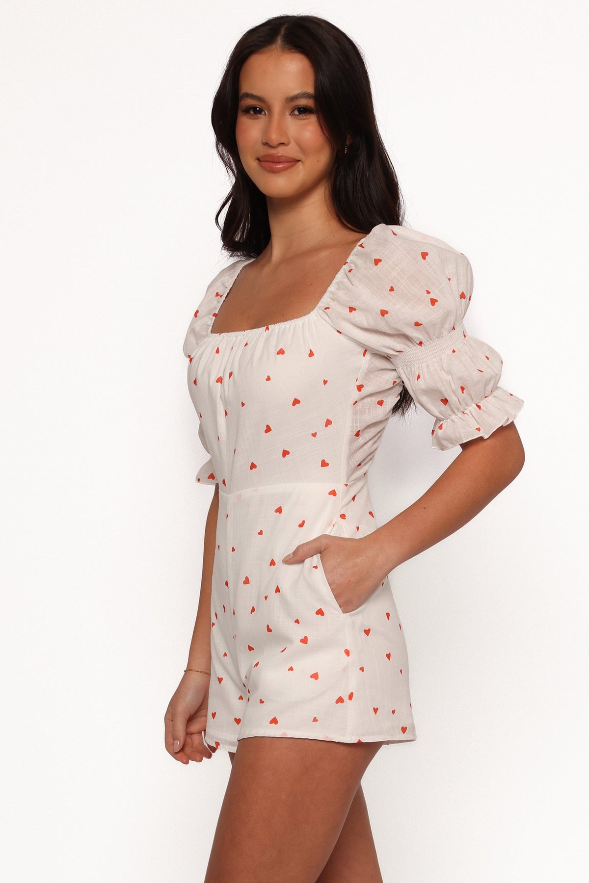 Emerson Romper in Ditsy Heart – view 5 of 9