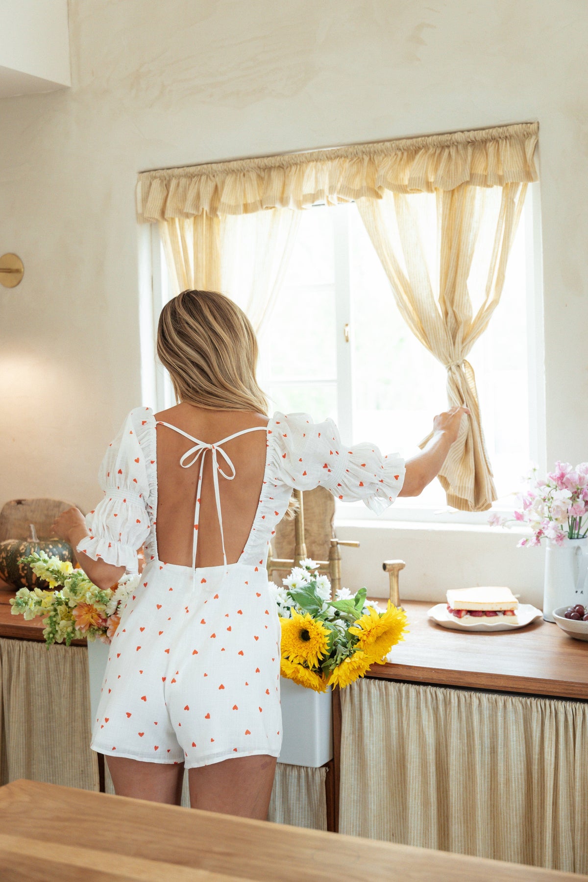 Emerson Romper in Ditsy Heart – view 1 of 9