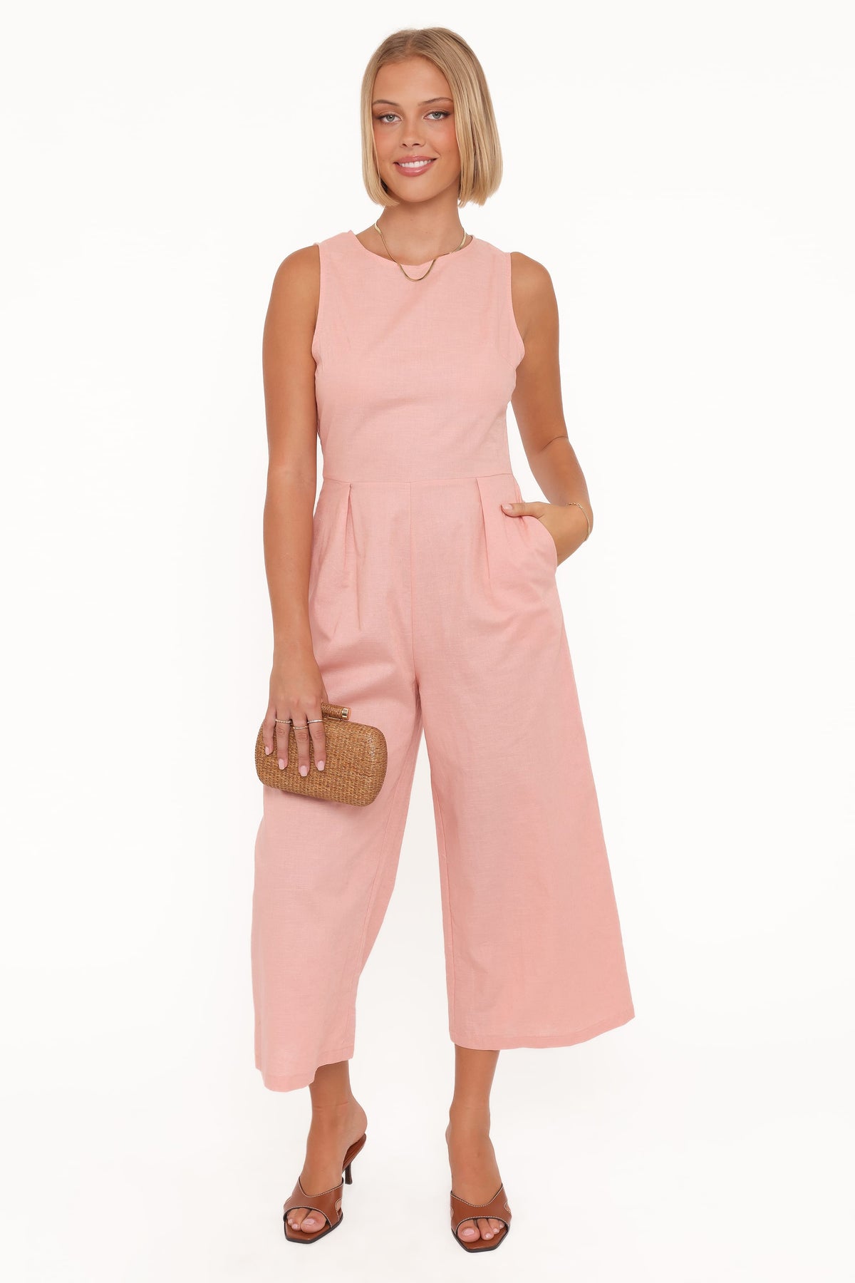 Ester Jumpsuit in Pale Pink – view 1 of 6