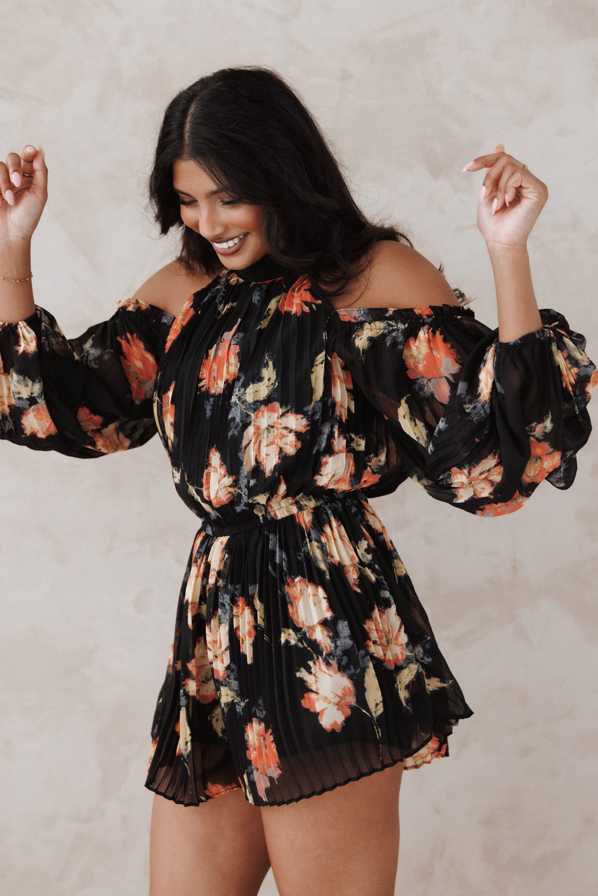 Hillary Romper in Black Floral – view 8 of 8