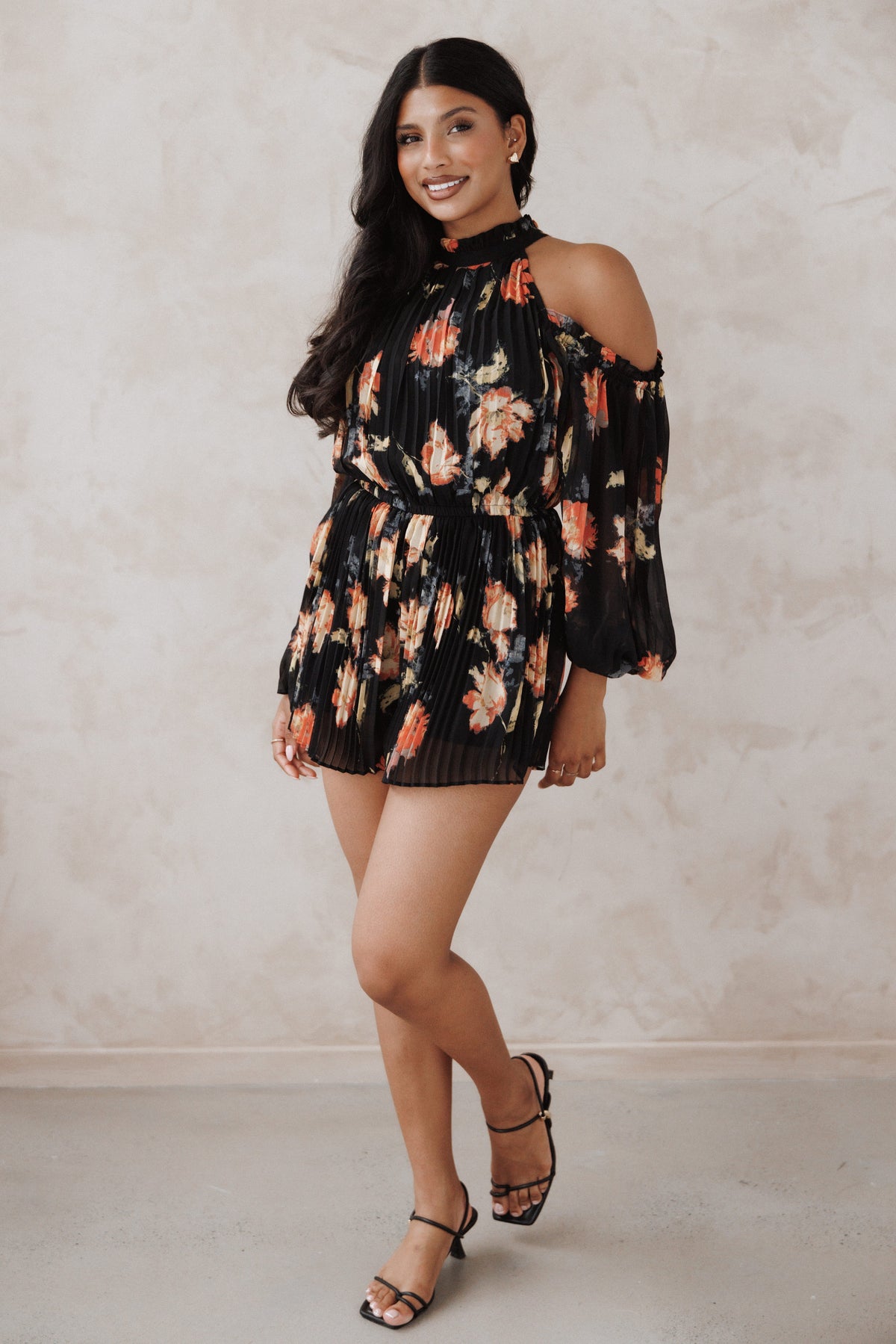 Hillary Romper in Black Floral – view 1 of 8