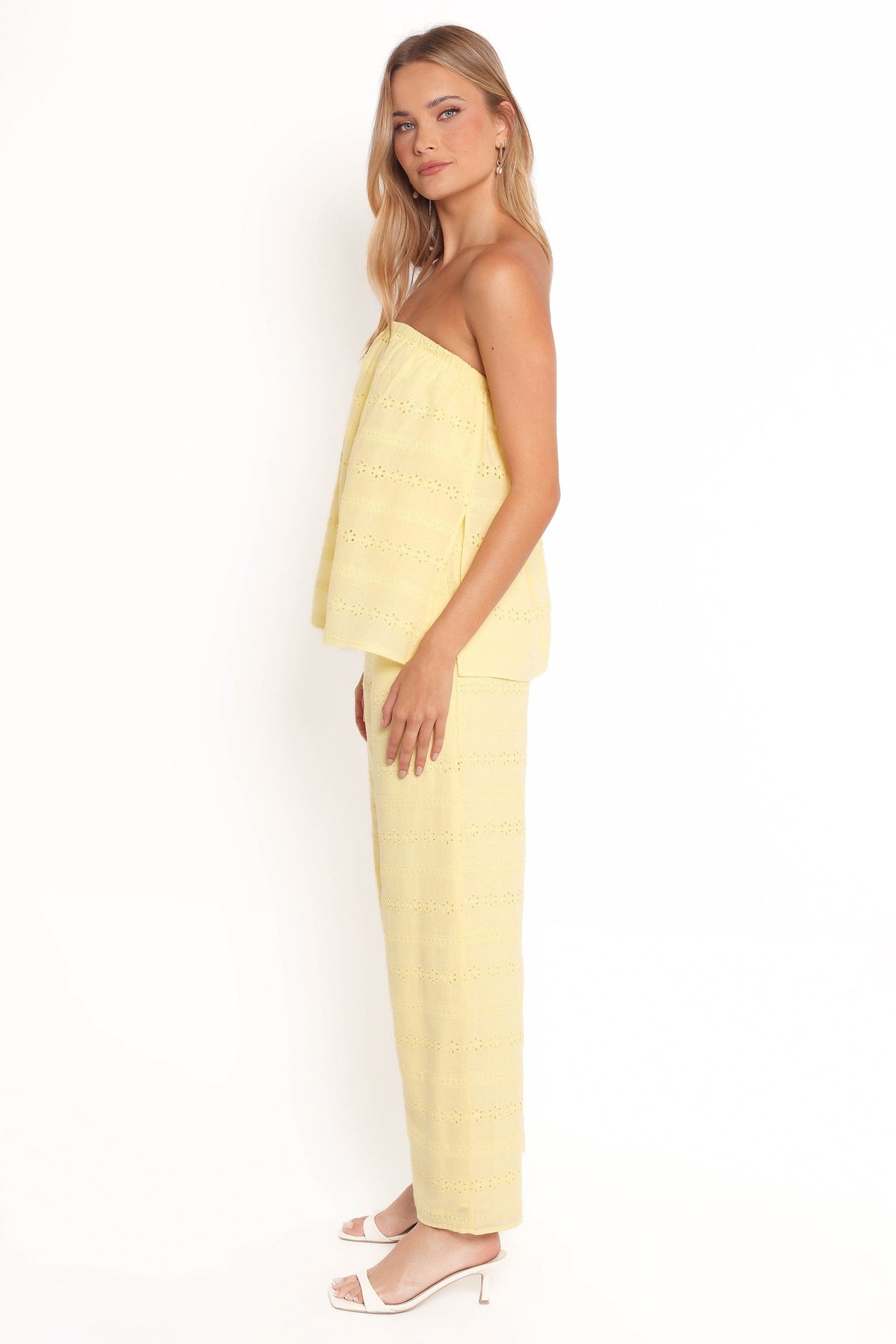 Michele Strapless Jumpsuit in Butter Yellow – view 5 of 9