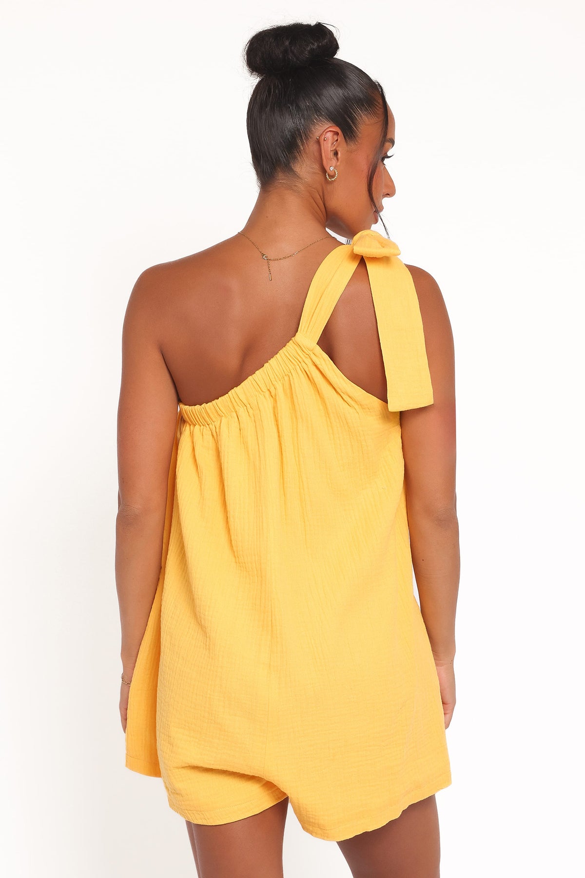 Miffy One Shoulder Romper in Mango – view 5 of 8
