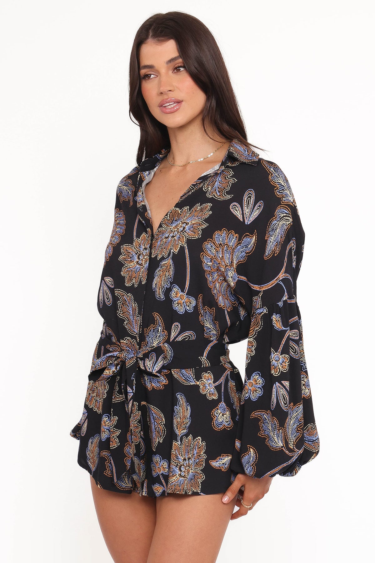 Pali Romper in Black Floral – view 3 of 7