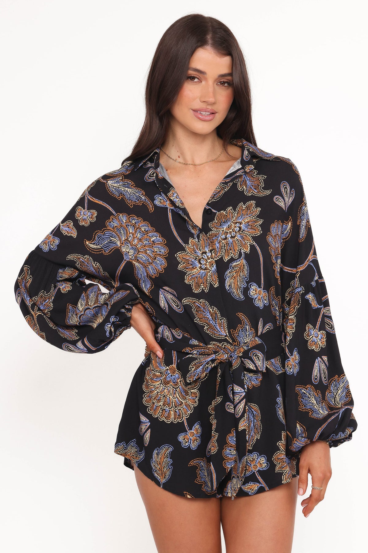 Pali Romper in Black Floral – view 6 of 7