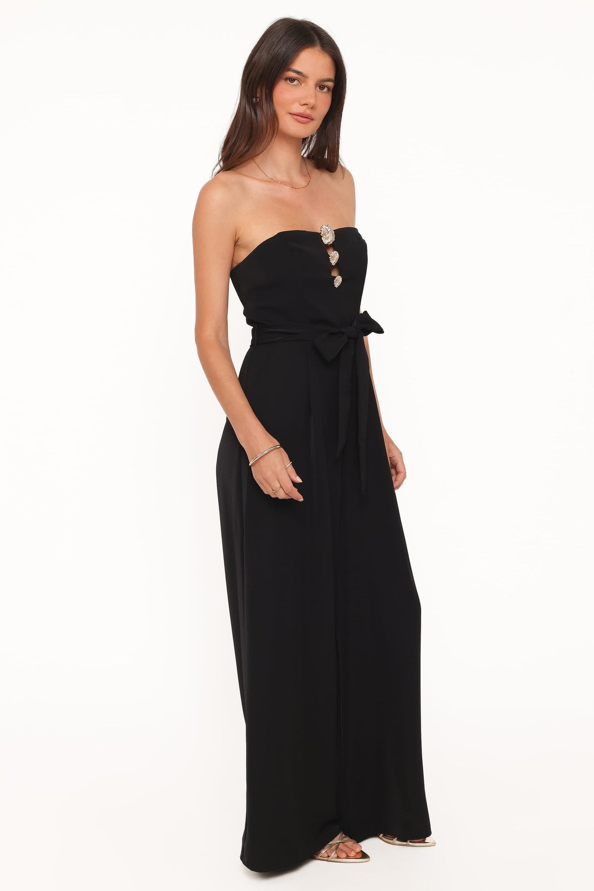 Rois Strapless Jumpsuit in Black – view 3 of 6