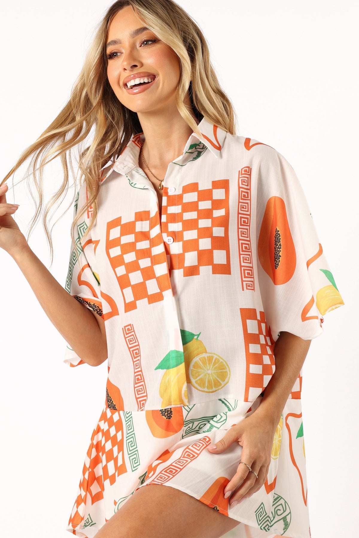 Sebastian Romper in White Orange – view 3 of 10