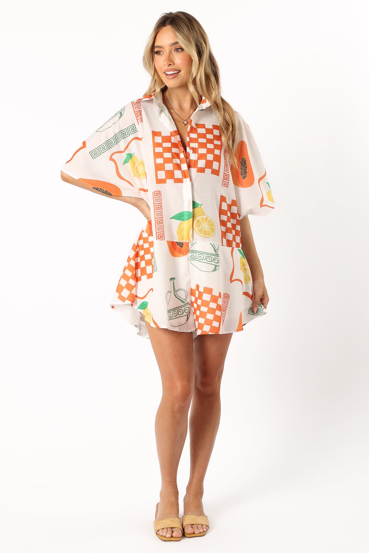 Sebastian Romper in White Orange – view 8 of 10