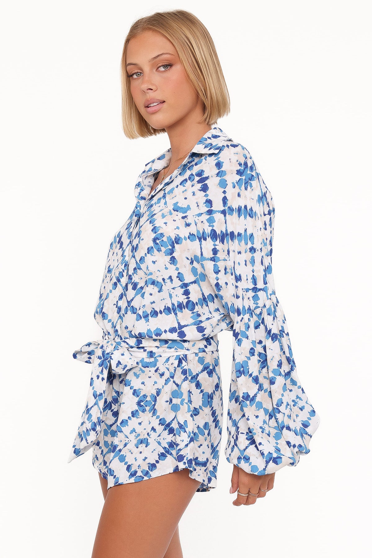 Tansy Romper in Blue Diamond – view 3 of 6