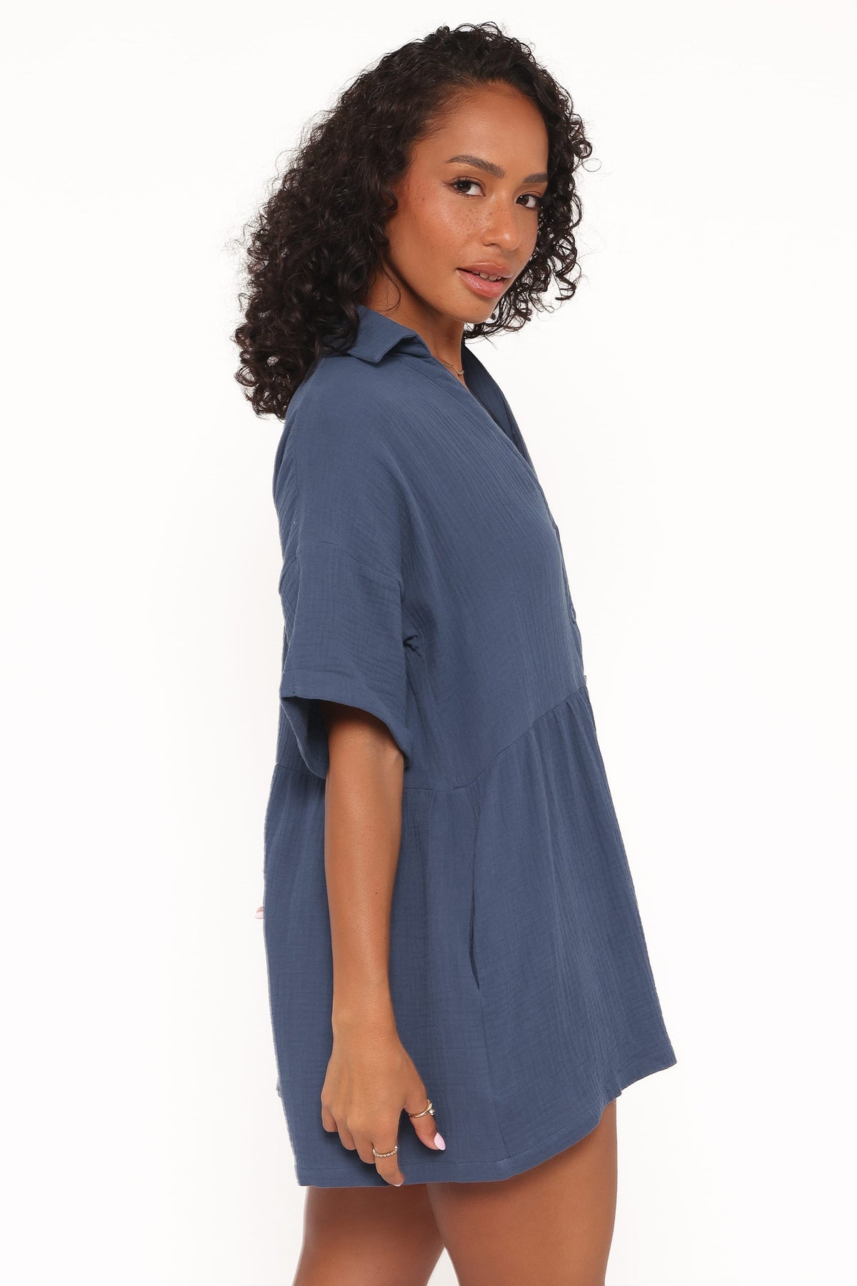 Winny Romper in Denim Blue – view 3 of 6