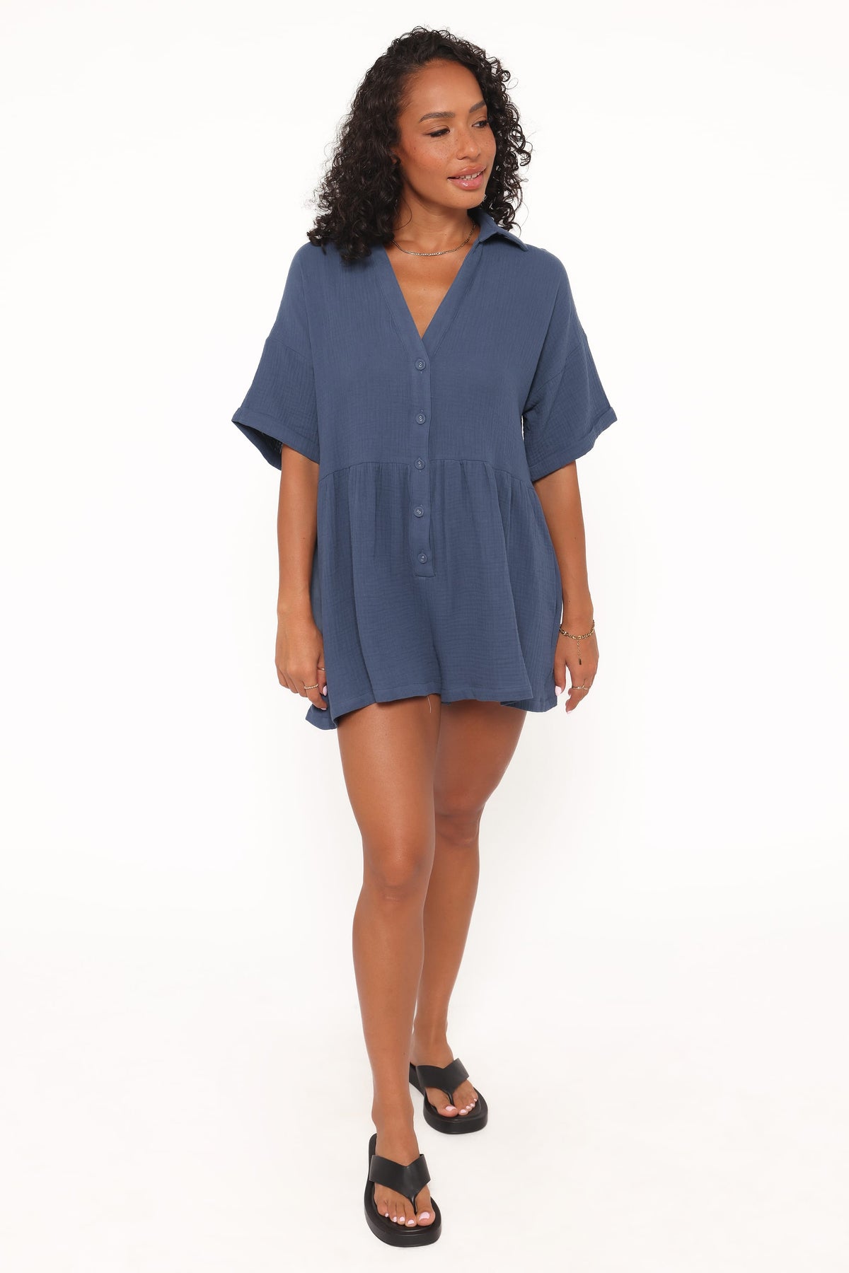 Winny Romper in Denim Blue – view 5 of 6