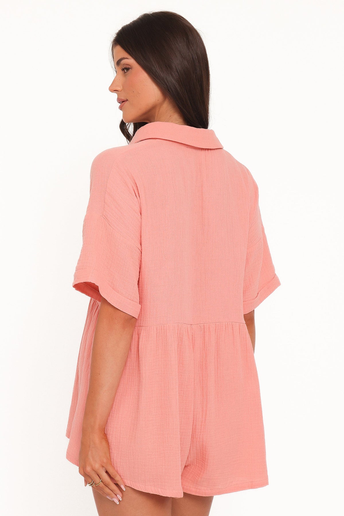 Winny Romper in Orange Sherbet – view 3 of 7