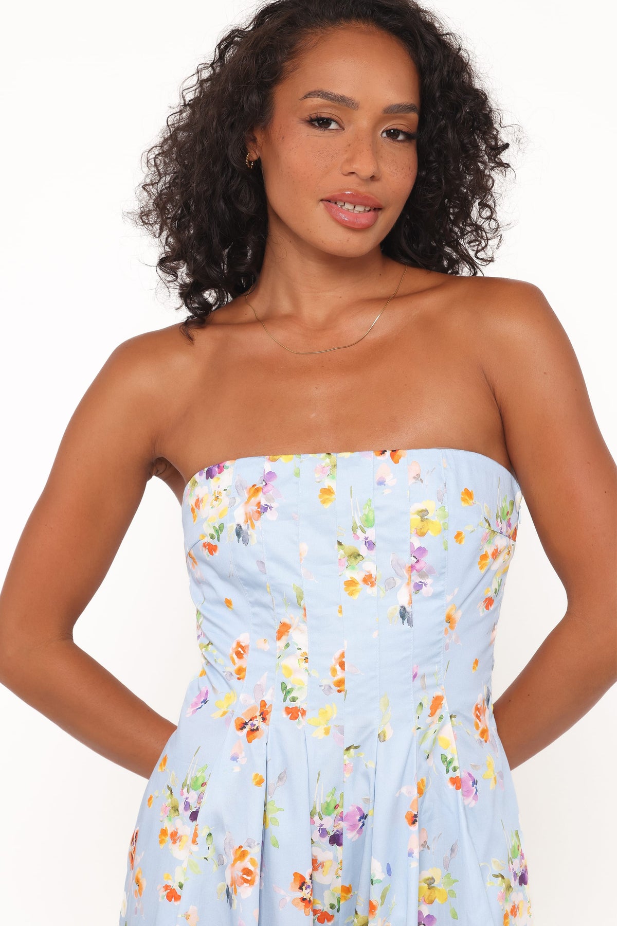 Wren Jumpsuit in Cornflower Blue Floral – view 2 of 7