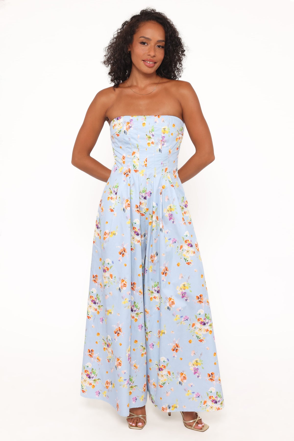 Wren Jumpsuit in Cornflower Blue Floral – view 5 of 7