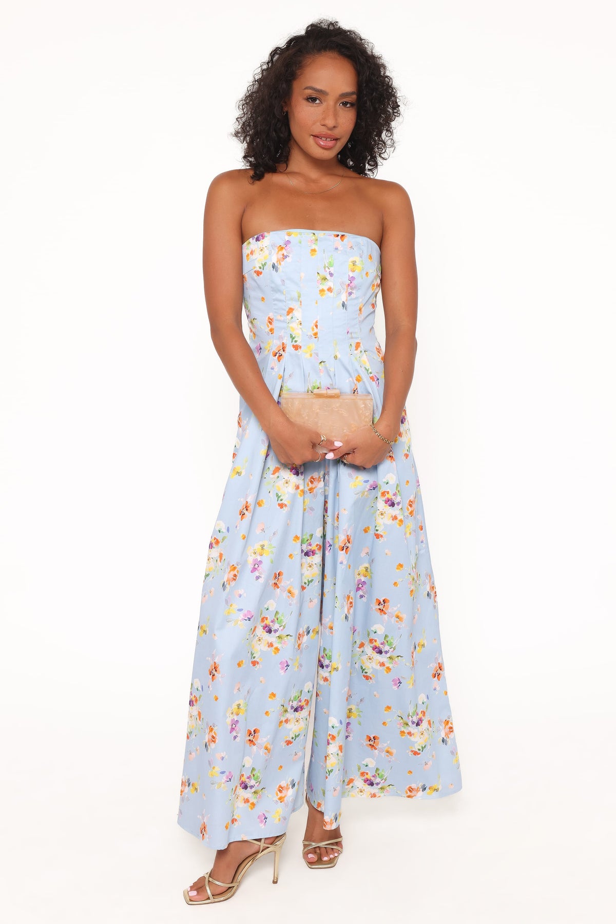 Wren Jumpsuit in Cornflower Blue Floral – view 1 of 7