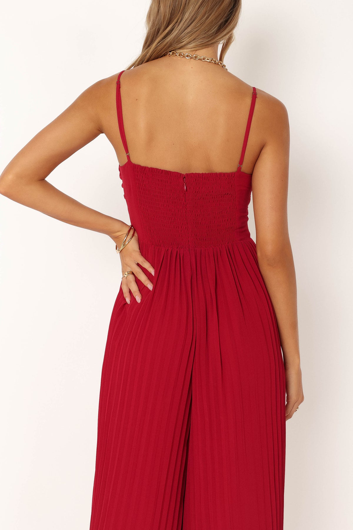 Alice Wide Leg Jumpsuit in Red – view 7 of 10