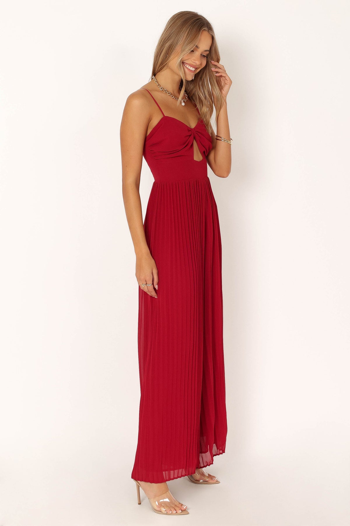 Alice Wide Leg Jumpsuit in Red – view 9 of 10