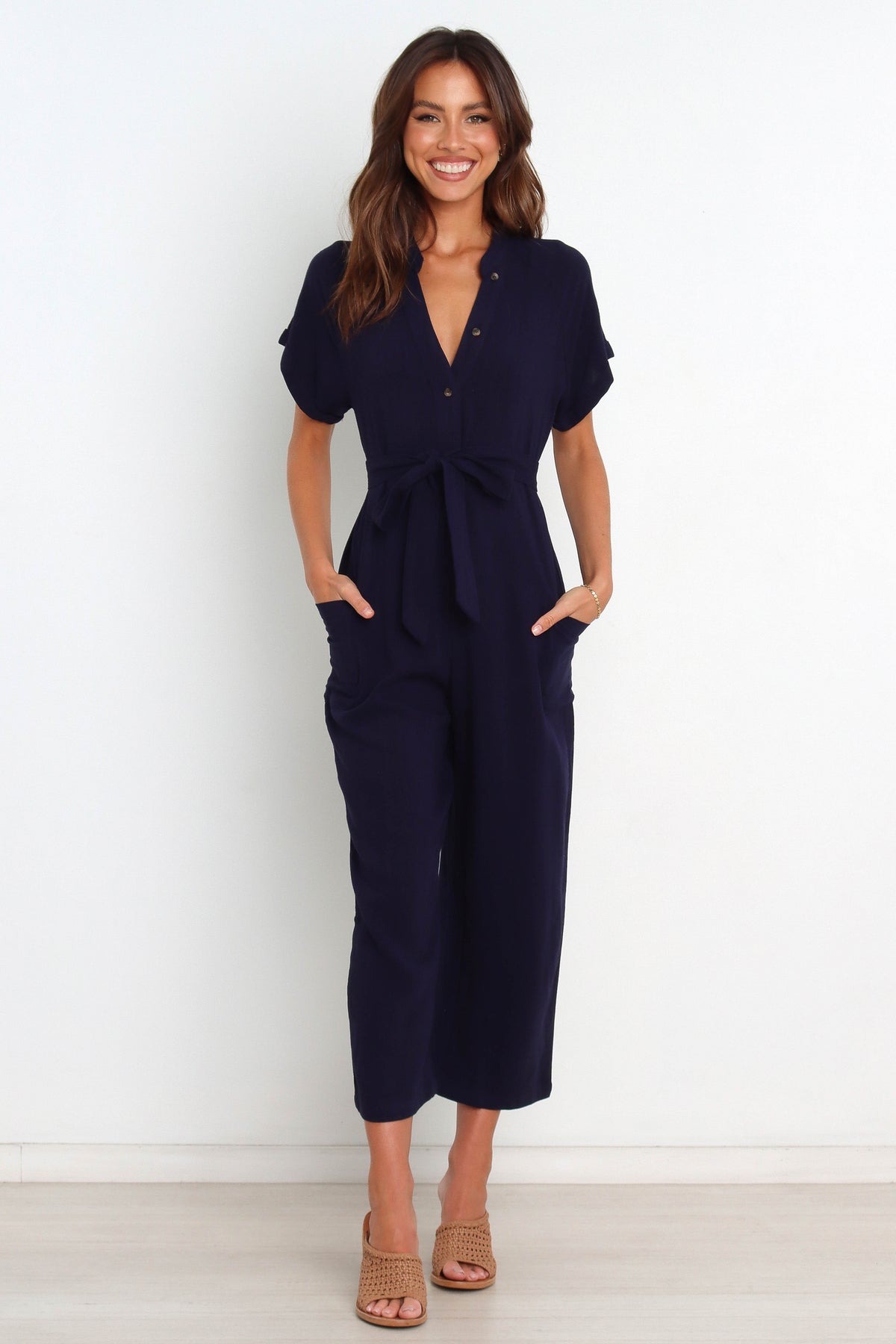 Archie Jumpsuit in Navy – view 2 of 10