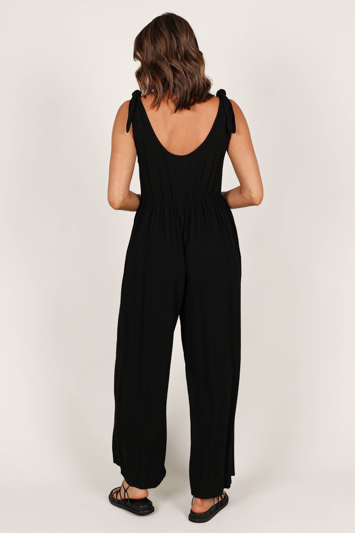 Ayla Linen Jumpsuit in Black – view 4 of 6