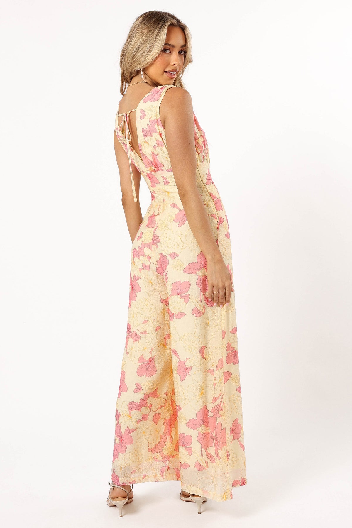 Halle Jumpsuit in Yellow Pink – view 6 of 9