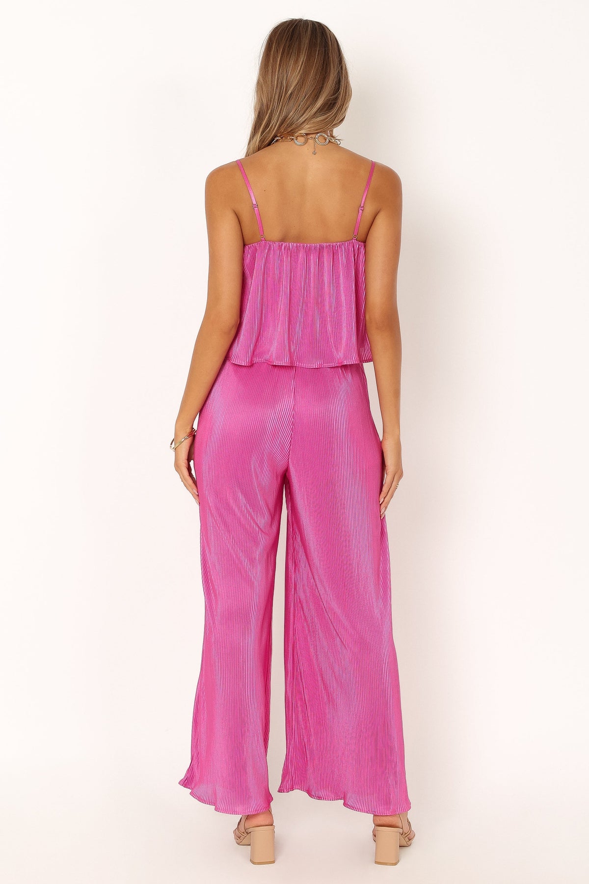 Jillian Plisse Jumpsuit in Orchid – view 4 of 6