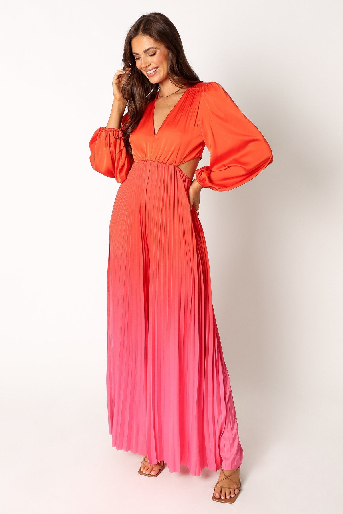 Krista Gradient Jumpsuit in Red – view 1 of 10