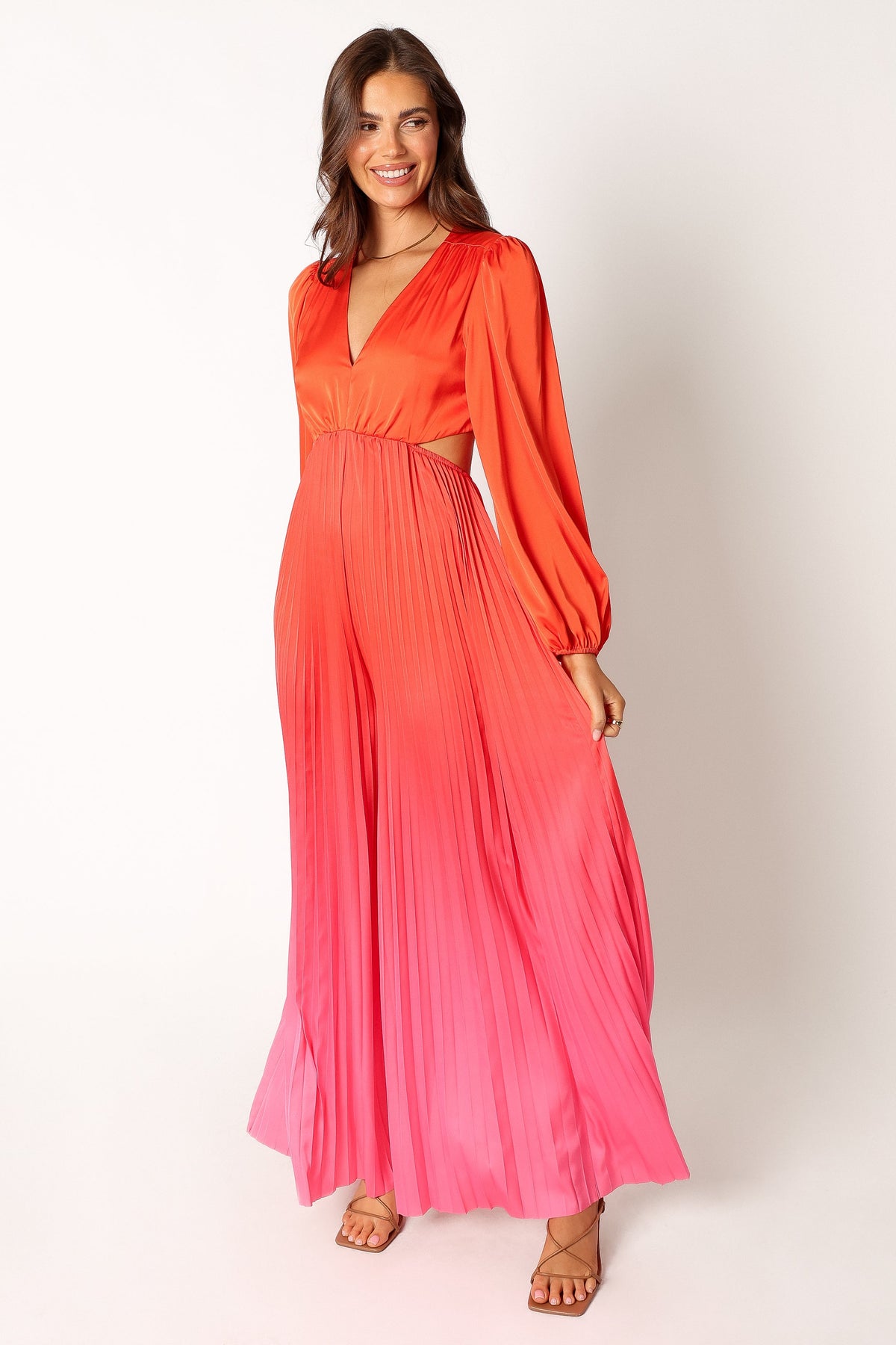 Krista Gradient Jumpsuit in Red – view 2 of 10