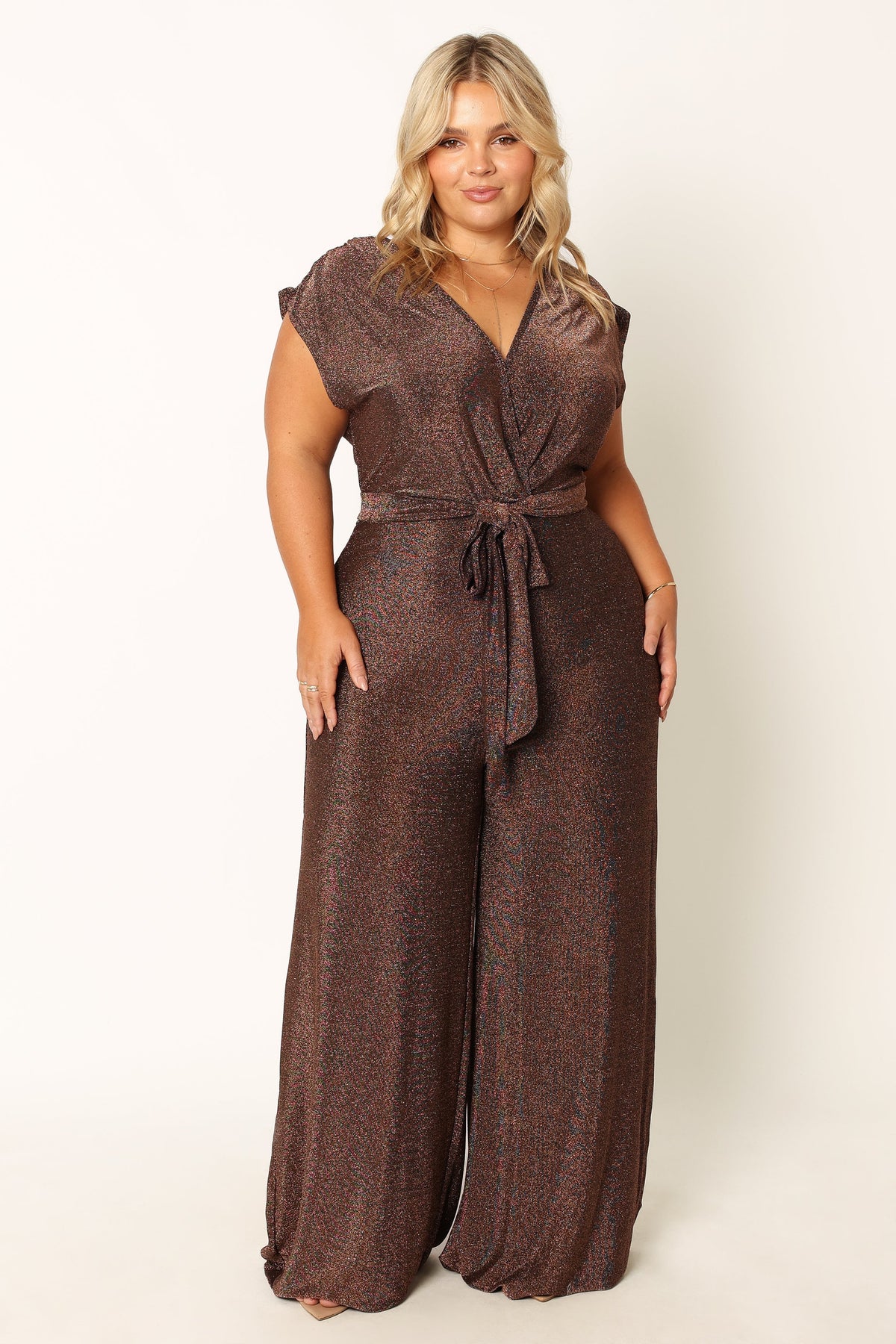 Nora Wide Leg Jumpsuit in Chocolate – view 4 of 11