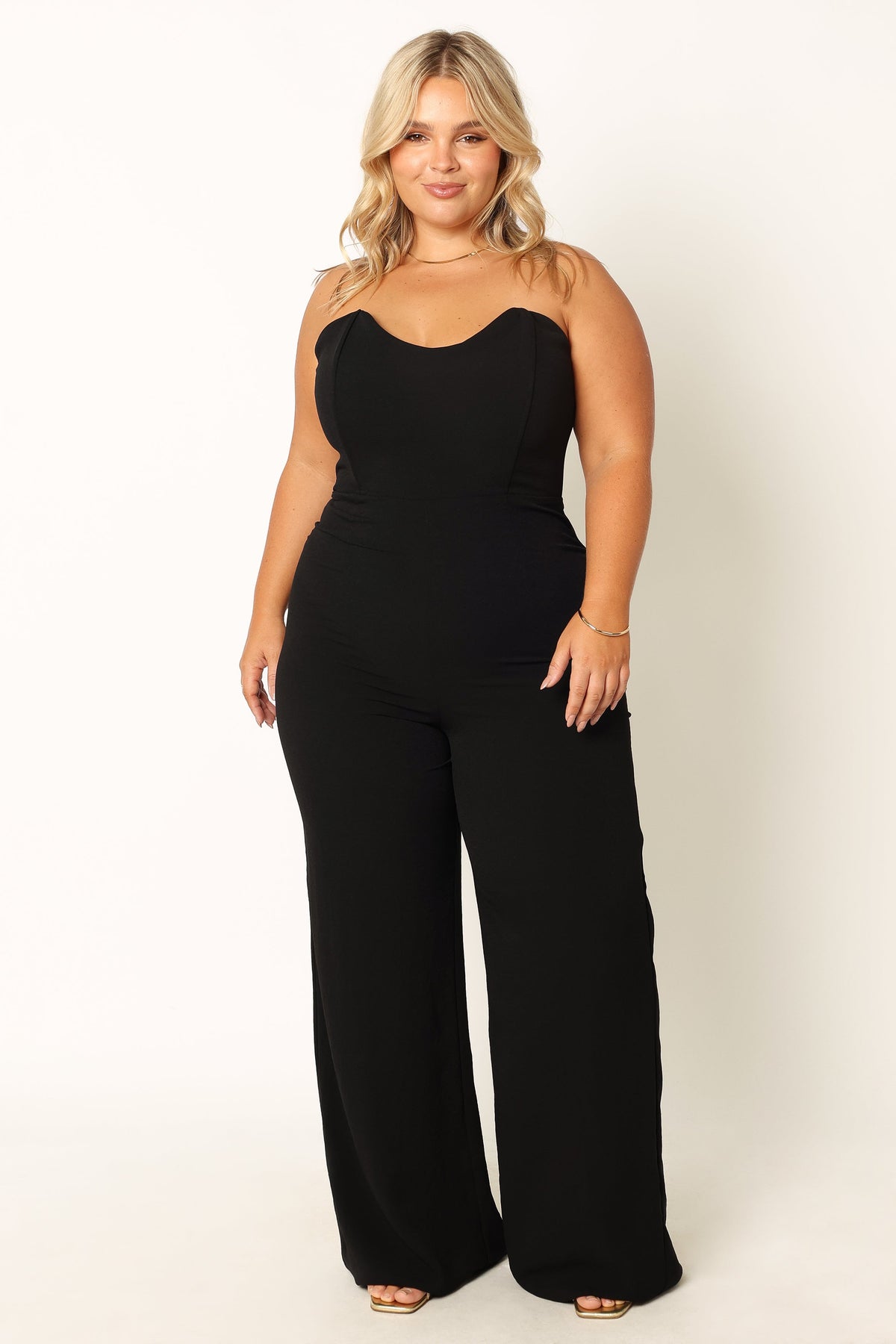 Nyla Sweetheart Jumpsuit in Black – view 4 of 12